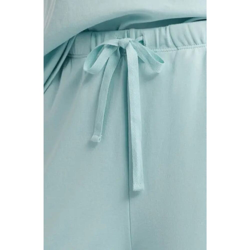 EILEEN FISHER  Organic Cotton Wide Ankle Pants in Pool Blue Size L - Picture 4 of 6